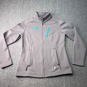 Orage Jacket Womens Large Softshell Ski Resort Chic Active Gray